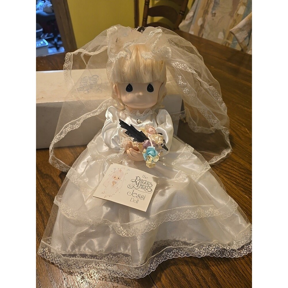 Vintage 1989 Precious Moments Bride Jessi Doll Wedding 17” Mint W Tags Rare!